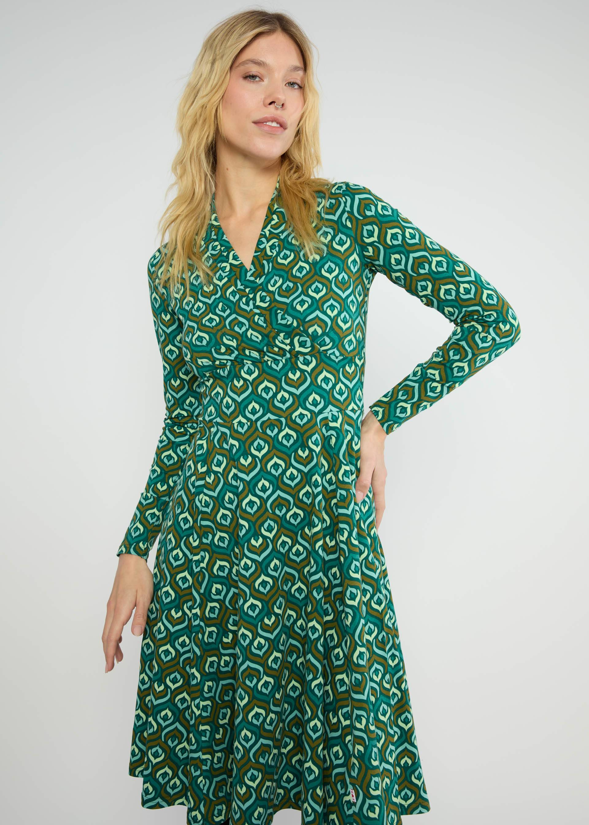 Herbstkleid Shalala Tralala Shawl, colorful ducky, Kleider, Grün