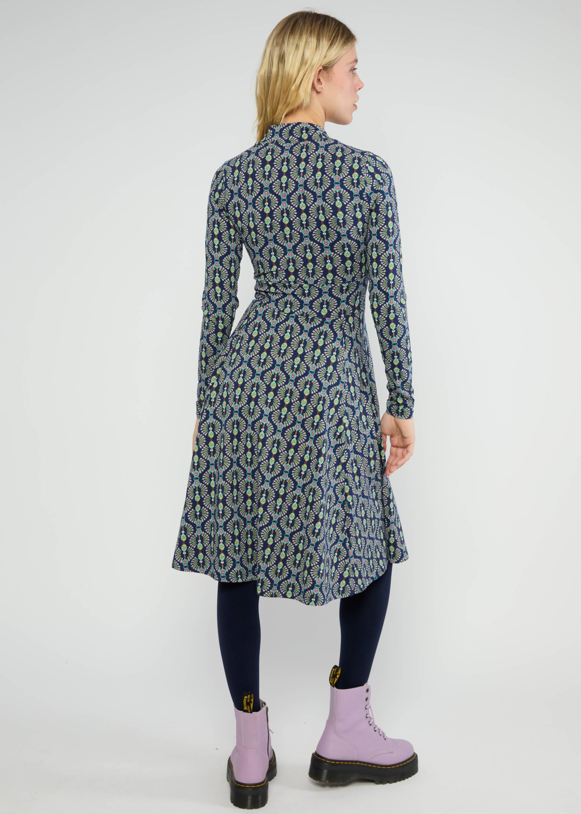 Herbstkleid Shalala Tralala Shawl, feather duster, Kleider, Blau