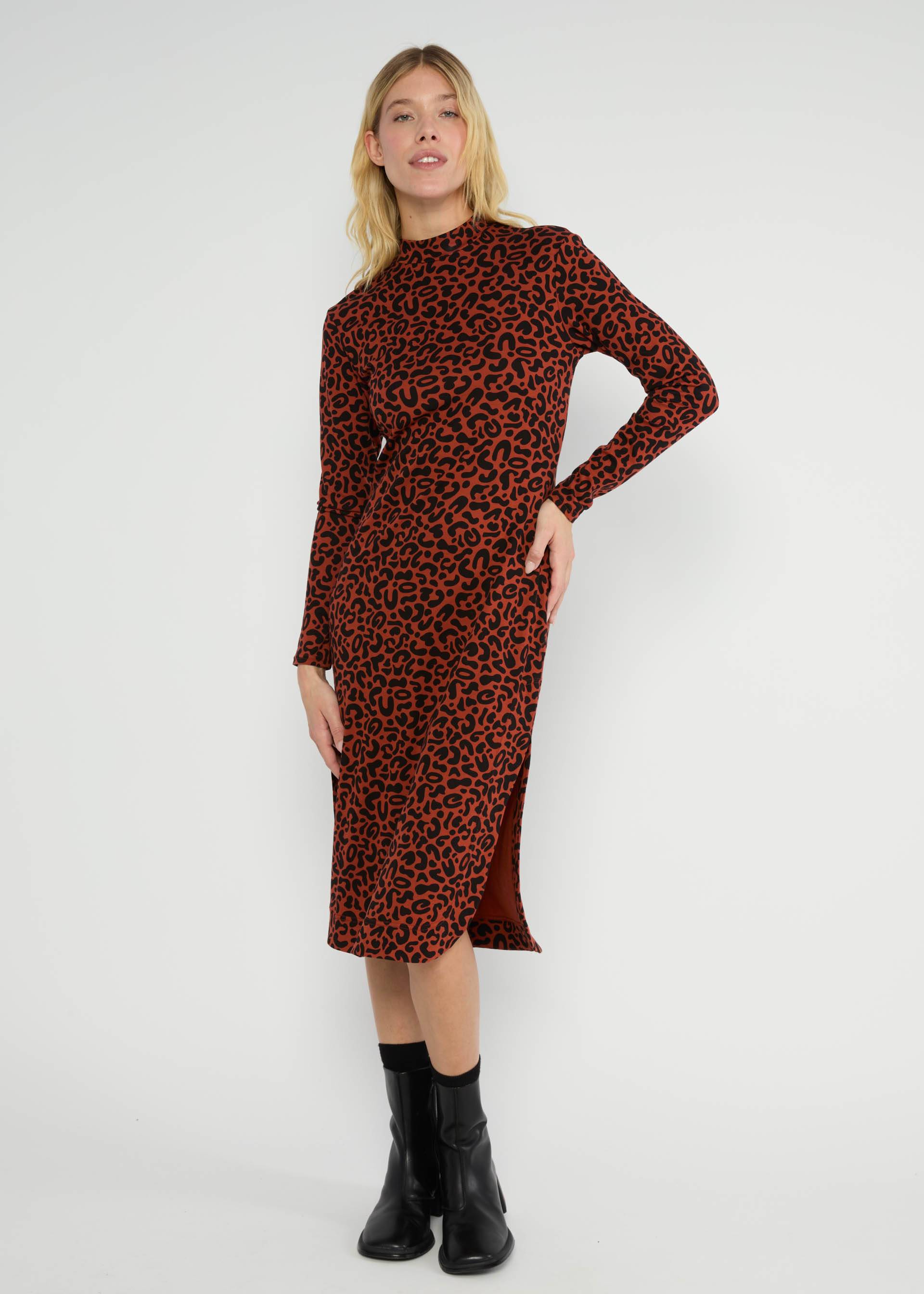 Langarmkleid Minimal Chic, leo or no leo, Kleider, Braun