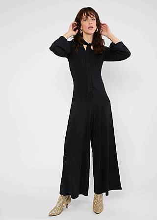 Jumpsuit Stride Along Bow, black and strong, Jumpsuits, Schwarz