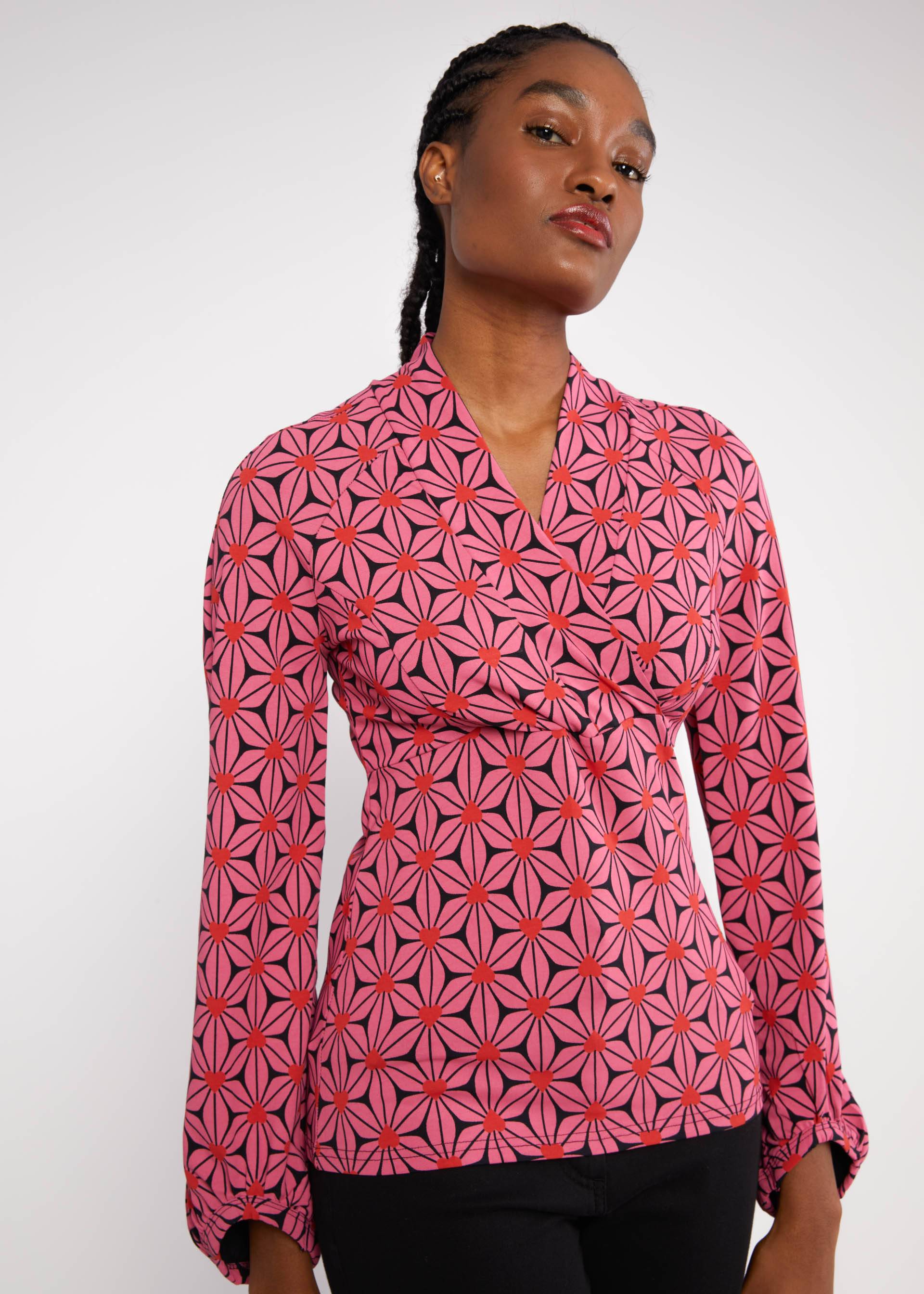 Jersey Top Whispering serenity, love and affection, Tops, Pink