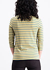 logo stripes sailorette 3/4 shirt, corn line, Shirts, Gelb