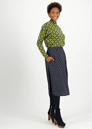 Strickpullover Long Turtle, jac du sweet amour, Strickpullover, Grün